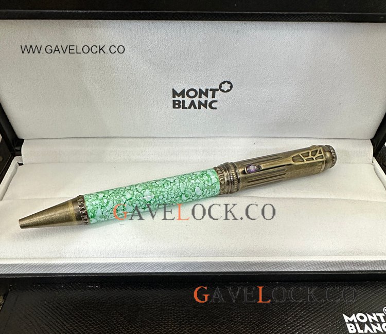 Montblanc Vintage Pen Scipione Borghese Green Gold Ballpoint